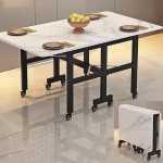 Klappbarer Esstisch aus Holz, Schreibtisch, multifunktionaler ausziehbarer K&uuml;chentisch, platzsparend, Arbeitszimmer, Arbeitsplatz, PC-Schreibtisch f&uuml;r Zuhause, Restaurant, 120 x 60 x 75 cm,