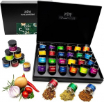 Hallingers Frohes Fest - 24 v&uuml;rtsi kinkekomplekt j&otilde;uludeks ja advendiks - K&auml;sitsi valmistatud, 24 v&uuml;rtsi &uuml;le maailma (komplekt) - kingitus suvel ja t&auml;iuslikuks grillikingituseks | Uus kodu &otilde;nnitlused F