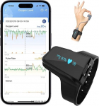 ViATOM Bluetooth Pulse Oximeter, Oxygen Saturation Monitor Wrist, Portable Sleep Apnea Monitor, Blood Oxygen Monitor Wrist with Professional App and Separable Report