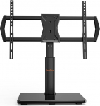 Perlegear TV Stand Swivel 37-65/70-tollise lame- ja k&otilde;verate televiisorite jaoks kuni 45 kg, TV Stands k&otilde;rgus reguleeritav ja stabiilne, universaalne TV Stend, Max VESA 600 x 400 mm
