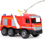 Lena 02058 &ndash; Strong giant fire brigade Mercedes Benz Actros, approx. 65 cm Large 3 Axis Fire Engine 1.5L Water Tank Water Cannon up to 8 Meters Heavy Duty Toy Vehicle for Ages 3+