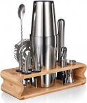 Cocktail Shaker Set, 550 ml / 750 ml, 12-osaline roostevabast terasest baarmenikomplekt, kingitus meestele, naistele, s&otilde;pradele, kodune stiilne baarit&ouml;&ouml;riistade komplekt koos kokteili retseptikirjaga (inglise keel ei ole garanteeritud).