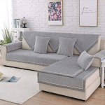 Nordic plush sofa cover armchair cushions L-shaped couch cover sofa throws non-slip protective cover for dogs cats children armrest sofa covers