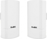 KuWFi WLAN Bridge Outdoor, 900 Mbps Indoor/Outdoor Access Point to Point WiFi Bridge, 2 km PtP/PtMP WiFi Repeater 24 V PoE-ga, Suunatud raadio WLAN Starlink ruuterile, kaamerale, NVR-ile, aiale, talumajapidamisele