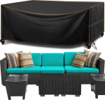 MUPAS Cover aiam&ouml;&ouml;bel Tuulekindel veekindel 420D Oxfordi kangast kaitsev kate aiam&ouml;&ouml;bel aialauad terrassim&ouml;&ouml;bel Ristk&uuml;likukujuline tuleb koos hoiukotiga 250 x 210 x 90 cm