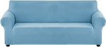 Lemmikloomade diivanikatte elastne Stretch Solid Color Sky Blue 4 istekohaga