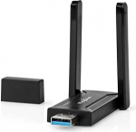 Nedis Network Dongle | Wi-Fi | AC1200 | 2,4/5 GHz (Dual Band) | USB3.0 | Wi-Fi kiirus kokku: 1200 Mbit/s | Windows 10 / Windows 11 / Windows 8