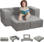 VEVOR m&auml;ngusohva, laste diivan &scaron;enillkangast, ehitusplokid, 4 t&uuml;kki, laste m&auml;ngusohva eemaldatava kattega, 90 kg kandev&otilde;ime, teisaldatav laste diivan, m&auml;ngutoa m&ouml;&ouml;bel, m&auml;ngutuba m&ouml;&ouml;bel