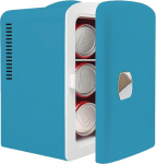 iTOMA 4-liitrine minik&uuml;lmik, 6-kanali kaasaskantav jahuti - isiklik k&uuml;lmik hoolduseks, kompaktne minik&uuml;lmik kontorisse, magamistuppa, kolledži &uuml;hiselamusse, (t&uuml;rkiissinine)