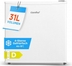 COMFEE RCU40WH3EU(E) 31L mini s&uuml;gavk&uuml;lmik inverterkompressoriga, D energiat&otilde;husus, 4-t&auml;rni s&uuml;gavk&uuml;lmutusv&otilde;imsus, vaikne 39 dB, kompaktne lauak&uuml;lmik kontorisse, k&ouml;&ouml;ki, kolledži &uuml;hiselamusse, valge