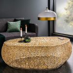 NUBE kuldne kohvilaud Alumiiniumist oksakujuline k&auml;sit&ouml;&ouml;na 122 cm