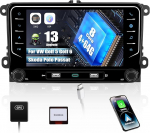SIXWIN [8-Core 4+64G] Android 13 Carplay / Android Car/DSP autoraadio VW Golf 5 6 Touran Polo raadio, 7-tolline puuteekraan Bluetooth 5.0 WiFi GPS RDS FM raadio Mirror Link + 32 Band EQ