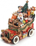 Fitz ja Floyd Santa Classic Car 'We Wish You A Merry Christmas' muusikaline kuju