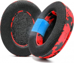 WC Freeze for Arctis Nova - h&uuml;briidkangast jahutusgeelist asendusk&otilde;rvapadjad Arctis Nova Pro Wired, Nova 7, 5, 4, 3, 1 - Made by Wicked Cushions (ei sobi Nova Pro Wireless) | Punane Camo