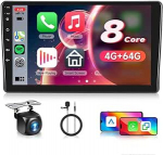 8 Core 4G + 64G autoraadio Android 13 Fiat Panda 2003-2012, 9-tolline 1280 x 720P HD IPS puuteekraaniga autoraadio DSP Carplay Android auto GPS Wi-Fi Bluetooth FM RDS raadio tagurduskaameraga