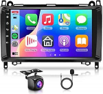 Rimoody 2G+64G 9'' Autoradio Android f&uuml;r Mercedes Benz A-klassi W169 B-klassi W245 W639 Vito W639 Viano W906 Sprinter mit Carplay Android Auto Wireless Navi GPS Mirror Link Bluetooth FM/RDS/EQ WiFi