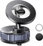 UGREEN auto mobiiltelefoni hoidja Magsafe autohoidja, mobiiltelefoni hoidja auto vaakum iminapaga ja N52 magnetitega, 360&deg; p&ouml;&ouml;ratav ilma liimita koos aluspadjaga, &uuml;hildub iPhone 17 16-ga