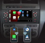 Autoraadio Fiat Grande Punto autoraadio Android traadita CarPlay Android auto Fiat Punto 2005-2009 Linea 2007-2011 jaoks, puuteekraaniga stereo auto BT HiFi FM RDS Canbusiga