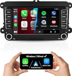 Ninetom 7'' Touchscreen-Autoradio f&uuml;r VW Golf 5/6, Passat, Polo, Jetta, Bora, Vento, Caddy, EOS, T5, Tiguan, Touran, CC, SEAT, Skoda, toetab Carplay/Android Auto/Mirrorlink/Navigation
