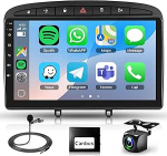 [4G + 64G] Autoradio Peugeot 308/408 (2007-2015) juhtmevaba Carplay Androidi autole, 9-tolline IPS puuteekraan, 8 tuum, Bluetooth autoraadio koos WiFi / peeglilink / GPS + tagurduskaameraga