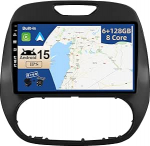 JOYX - 6G + 128G - Android 15 IPS autoraadio sobib Renault Kaptur Captur (2014-2019) - Wireless CarPlay/Android Car/DSP - LED-kaamera ja mikrofon - 9-tolline 2 DIN - DAB roolijuhtimine Fast Boot 360