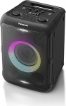 Panasonic SC-BMAX5E-K Kaasaskantav peok&otilde;lar Bluetoothiga, sisseehitatud valgustusega, 75W USB, optiline sisend teleri, kitarri ja mikrofoni sisendiga karaoke jaoks - mustanahaline