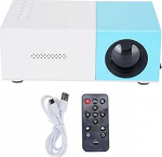 Projektor, 1080p 6000LM 100Ansi, Auto Keystone, 14 kuni 100 in projektsioon, kodune filmiprojektor, mis &uuml;hildub HDMI/USB/TV Stick/Smartphone/PC/Laptopiga