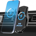 UEASE 15 W auto mobiiltelefoni hoidja koos laadimisfunktsiooniga, automaatne klamber Qi induktiivne laadimisjaam auto laadimisjaama tarvikud Kiire traadita laadimisjaam auto iPhone Samsung LG jaoks