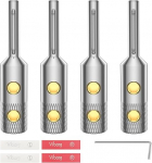 Viborg 4 x Pure Copper Speaker Banana Plug Audio Jack Plug Speaker Plug muusika audio-video vastuv&otilde;tja (Rhodium Plated)