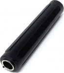 DRUT 1 tk 6.35mm kuni 6.35mm Stereo Jack Plug Female to Female Adapter Joiner Kaabli &uuml;hendaja Sooline vahetaja Must