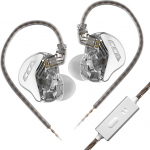 CCA CRA CRA Ultra Thin Membrane Dynamic Driver IEM k&otilde;rvaklapid, Music Bass In-Ear Monitor Wired k&otilde;rvaklapid mikrofoniga, eemaldatav 2-pin OFC kaabel, kingitus audiofiilidele (CRA White, koos