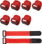 sourcing map 30 St&uuml;ck wiederverwendbare selbstgreifende Kabelbinder, 16 x 2 cm, Haken- und Schlaufen-Draht-Organizer f&uuml;r Netzkabel, Datenkabel, TV-/PC-Dr&auml;hte - verstellbare und langlebige Stoffb&auml;nder