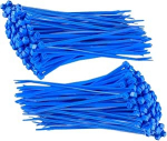 TERF&reg; Kabelbinder, 140 mm x 3,6 mm, Premium-Nylon, sicherer selbstschlie&szlig;ender Mechanismus, Kunststoffbinder f&uuml;r Zuhause, B&uuml;ro, Garten, Garage, Werkstatt, Heimwerken, 100 St&uuml;ck, Blau