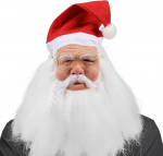 Yearsahrk J&otilde;uluvana mask koos habemega Realistlik mask vanadele meestele J&otilde;uluvana maskid j&otilde;ulukarneval Halloween kost&uuml;&uuml;mid