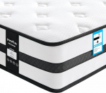 Inofia Sleep Single Memory Foam Mattresses 3ft Hybrid Mattress with Zone Support Memory Foam and Cooler Knit Fabric Medium Firm Original Collection 100 Nights