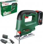 Bosch EasySaw 18V-70 Battery Jigsaw (2.0 Ah Battery, 18 Volt System, with 1 Jigsaw Blade, Charger AL 18V-20, in Box)