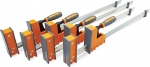 Bora 571550I 4-Piece Parallel Clamp Set, Orange