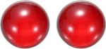 hankekaart 2 x punane l&auml;bipaistev akr&uuml;&uuml;ljongleerimispall 1.4" - 35mm