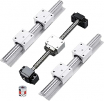 Professionelles CNC-Anpassungsmodul SFU1605 SFU1610 Kugelumlaufspindel BK12 BF12 Endunterst&uuml;tzung SBR20 SBR16 Linearf&uuml;hrung SBR16UU SBR20UU Linearlager(Sfu1610 Sbr20,400mm)
