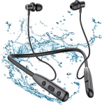 SOPPY Bluetooth 5.3 k&otilde;rvaklapid Sport k&otilde;rva traadita spordik&otilde;rvaklapid magnetilised k&otilde;rvaklapid kaelarihmaga k&otilde;rvaklapid mikrofoniga / IPX6 veekindel / 30 tundi m&auml;nguaega / m&uuml;rav&auml;hendus, mustad