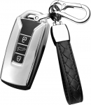 HIBEYO Smartkry autov&otilde;tme &uuml;mbris sobib VW Touareg v&otilde;tmekarbile Silikoonist v&otilde;tmekaitse VW Touareg 2018 2019 2020 2021 2022 kaugjuhtimispuldi v&otilde;tmekarbi v&otilde;tmekott 3-nupuga h&otilde;bedane