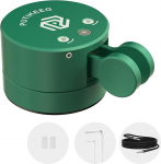 Putikeeg Mini morsekoodinupp - CW Dual Paddle magnetilise alusega, magnetiline tagasip&ouml;&ouml;rdumisnupp, morselambi v&otilde;tmega raadioamat&ouml;&ouml;ride jaoks (roheline)