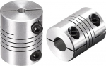sourcing map 2pcs Motor Shaft 4mm to 8mm Spiral Jet Coupling 20mm Diameter 25mm Length