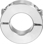 sourcing map Doppelter geteilter Schaftkragen, 2,2 cm Bohrung, zweiteiliger Klemmbund 3,8 cm Au&szlig;endurchmesser, 1,27 cm Dicke, 303 Edelstahl-Setschrauben-Spaltring