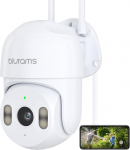 blurams Outdoor WiFi Surveillance Camera, 2K Camera Surveillance Outdoor, PTZ WLAN Camera Outdoor with Coloured Night Vision, 2-Way Audio, Motion Sensor, IP66 Waterproof, Alarm Message, App Remote