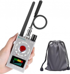 JMDHKK K18+ Hidden Camera Detector, Spy Camera Finder, Bug Magnetic Field Listening Device Detector for Home Office Hotel and Travel Security (Silver)