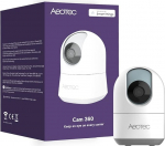 AEOTEC WLAN IP Camera Surveillance Camera 1080p Full HD Resolution Night Vision 360&deg; Person Detection Motion Tracking All-Round View 2-Way Audio GP-AEOCAMEU