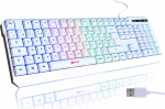 KLIM Chroma AZERTY Prantsuse paigutusega m&auml;nguri klaviatuur - juhtmega klaviatuur LED taustavalgustusega