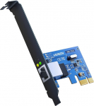 UGREEN Gigabit PCI Express v&otilde;rguadapter , PCI Express PCIe v&otilde;rgukaart Gigabit Ethernet LAN kaart 10/100/1000 Mbps 8cm madala profiiliga Windows 10, Vista, XP, Win8 ja Win 7 jaoks