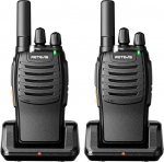Retevis H777 Walkie Talkie, raadiokomplekt PMR, litsentsivaba raadio, C-t&uuml;&uuml;pi ja USB-laadimisjaam, k&auml;siraadio LED-valgusega ja h&auml;daolukorra hoiatustega perele, telkimisele (2)